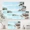 Designart - Rocks By The Blue Lake - Lake House Canvas Wall Art Print